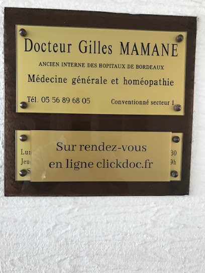Docteur MAMANE Gilles, Médecin Généraliste à Gradignan