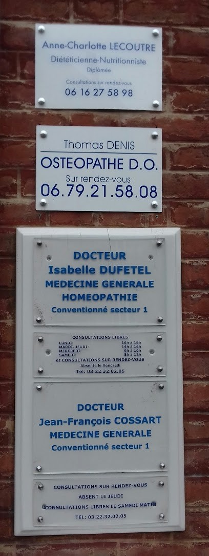 Dufetel Isabelle, Médecin Généraliste à Beauval