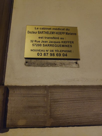 Barthélémy-Koepp Marianne, Médecin Généraliste à Sarreguemines