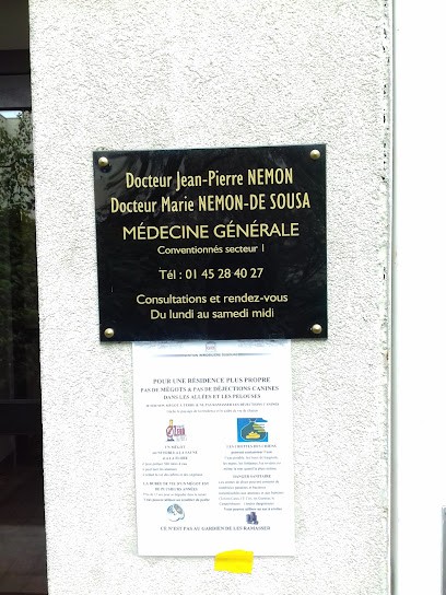 Nemon Jean-Pierre, Médecin Généraliste à Rosny-sous-Bois