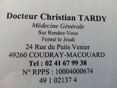 Docteur Tardy Christian, Médecin Généraliste à Varennes-sur-Loire