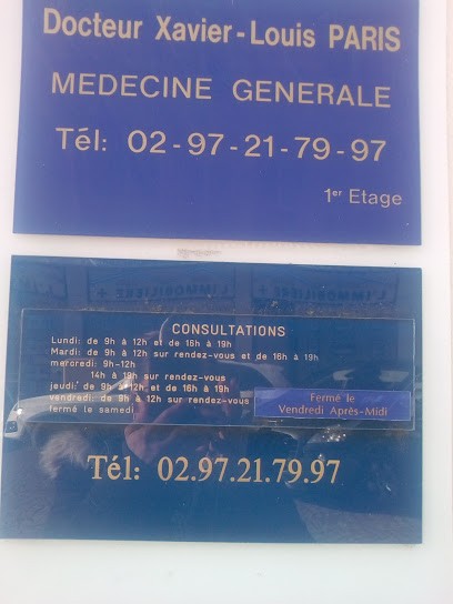 Paris Xavier-Louis, Médecin Généraliste à Lorient
