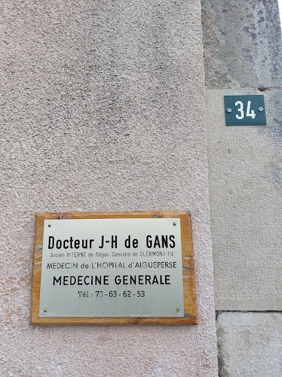 De Gans James-Henri, Médecin Généraliste à Aigueperse