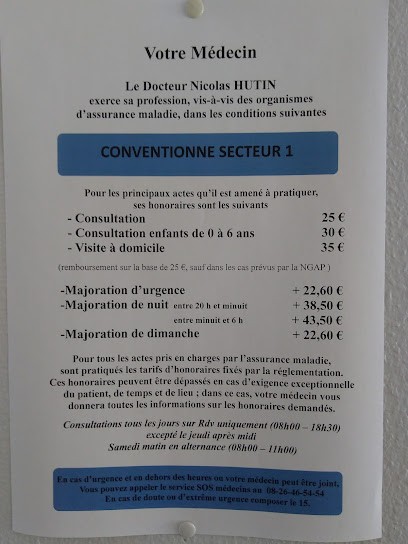 Hutin Nicolas, Médecin Généraliste à Vandoeuvre-lès-Nancy