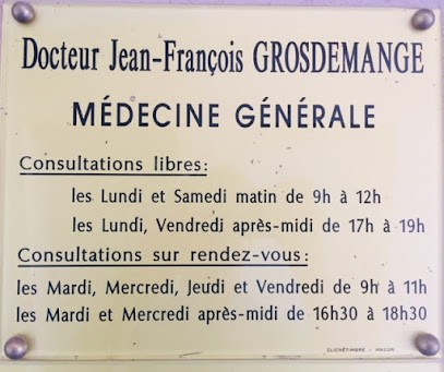 Dr François GROSDEMANGE, Médecin Généraliste à Prissé