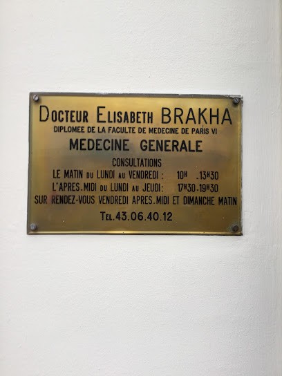 Brakha Elisabeth, Médecin Généraliste à Paris 15